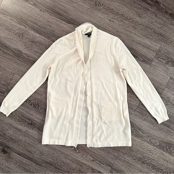 Repeat Cashmere 100% cashmere open fringe cardigan - Picture 1 of 9